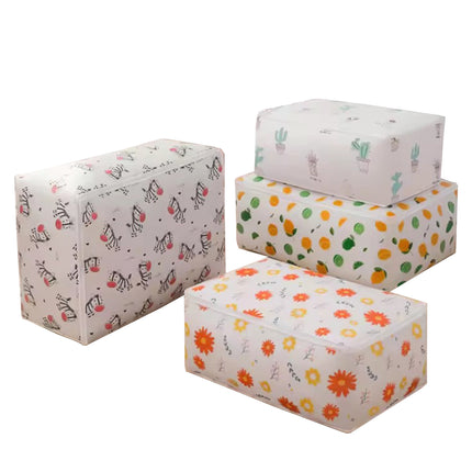 Ankit International Printed Storage Box with Lid | Foldable Non-Woven Clothes Organizer for Wardrobe | Multi-Purpose Storage Box for Clothes, Toys, Blankets & Home Organization