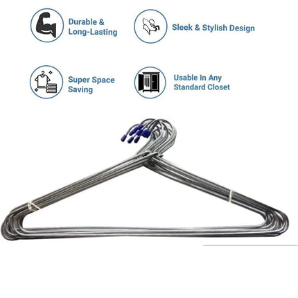 Ankit International Premium Stainless Steel Clothes Hanger | Heavy Duty Rust-Free Metal Hanger