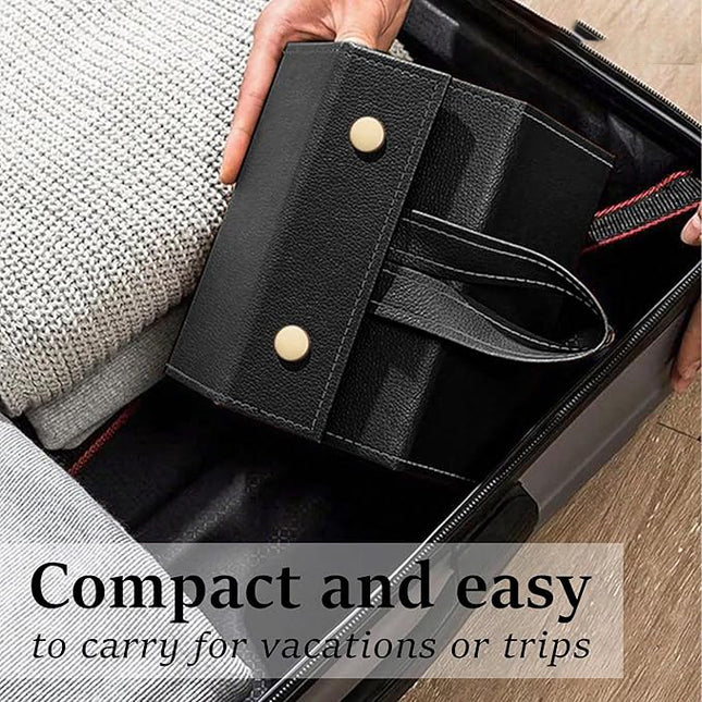 Ankit International Hanging Sunglasses Organizer | Foldable Eyeglasses Storage Case for 5 Glasses | Wall & Wardrobe Hanging Spectacle Holder | Travel Eyewear Organizer