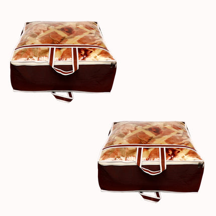 Ankit International Blanket Storage Cover – Large Foldable Blanket & Quilt Storage Bag with Transparent Window, Dustproof Wardrobe Organizer
