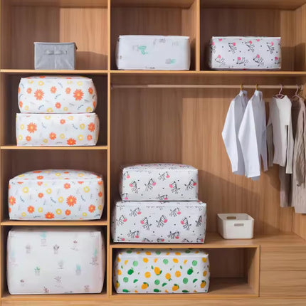Ankit International Printed Storage Box with Lid | Foldable Non-Woven Clothes Organizer for Wardrobe | Multi-Purpose Storage Box for Clothes, Toys, Blankets & Home Organization