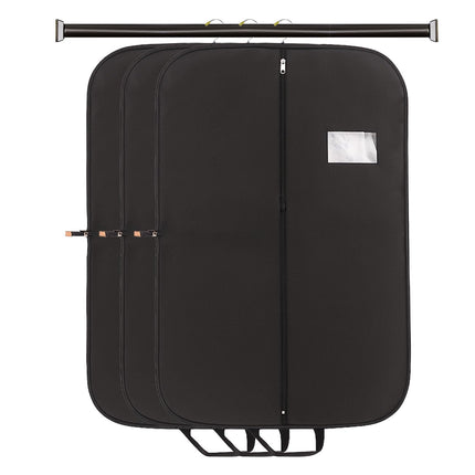 Ankit International Premium Suit Cover with Handles | Heavy Duty Garment Storage Bag with Full Zipper | Dustproof Travel Suit Cover for Coats, Blazers, Sherwanis, Sarees & Dresses Balck