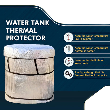 Ankit International Water Tank Cover – Heavy Duty Waterproof UV Protection Tank Cover with Zipper, Dustproof & Weather Resistant Water Tank Protector for Outdoor Use