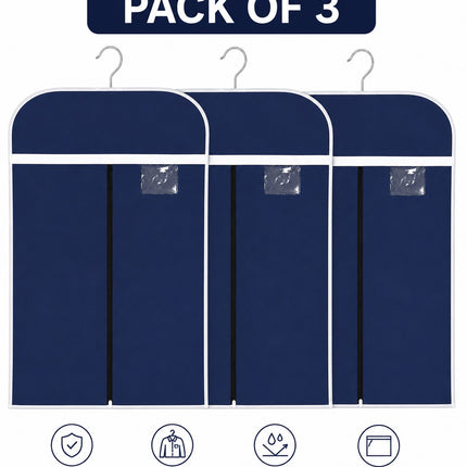 Blue flap coat cover pack of 03