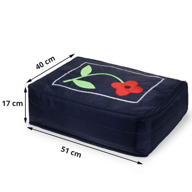 Ankit International Cotton Blanket Storage Cover – Large Quilt & Comforter Storage Bag with Inner Cotton Flap, Transparent Window & Zipper Closure | Wardrobe Organizer