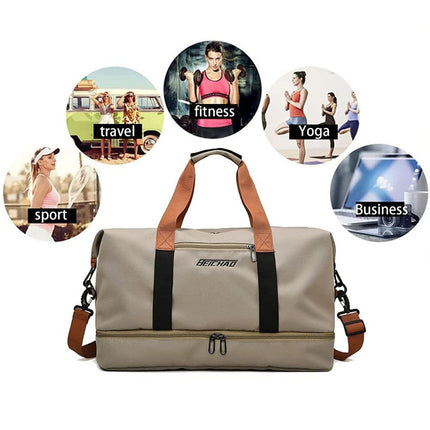 Ankit International Large Travel Duffle Bag with Shoe Compartment | Waterproof Weekender Gym Bag | Overnight Luggage for Men & Women