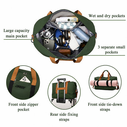 Ankit International Large Travel Duffle Bag with Shoe Compartment | Waterproof Weekender Gym Bag | Overnight Luggage for Men & Women