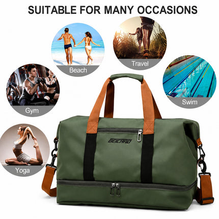 Ankit International Large Travel Duffle Bag with Shoe Compartment | Waterproof Weekender Gym Bag | Overnight Luggage for Men & Women