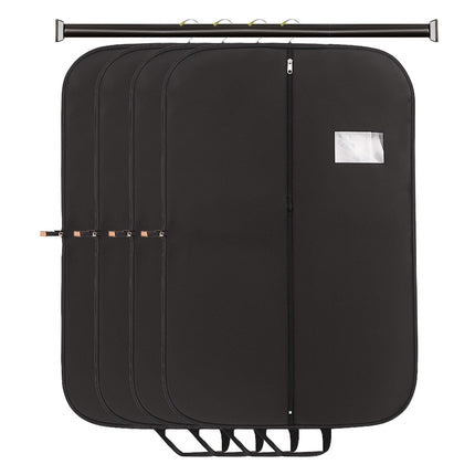 Ankit International Premium Suit Cover with Handles | Heavy Duty Garment Storage Bag with Full Zipper | Dustproof Travel Suit Cover for Coats, Blazers, Sherwanis, Sarees & Dresses Balck