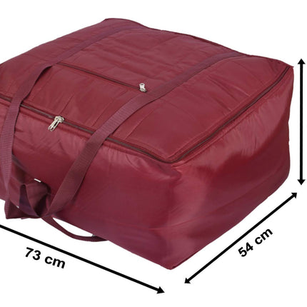 Ankit International Premium Satin Jumbo Clothes Storage Bag with Zipper