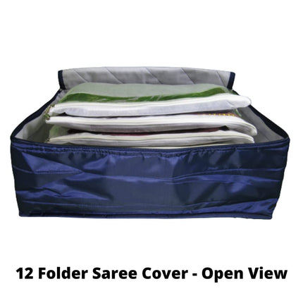 Ankit International Cotton Blanket Storage Cover – Large Quilt & Comforter Storage Bag with Inner Cotton Flap, Transparent Window & Zipper Closure | Wardrobe Organizer