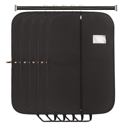 Ankit International Premium Suit Cover with Handles | Heavy Duty Garment Storage Bag with Full Zipper | Dustproof Travel Suit Cover for Coats, Blazers, Sherwanis, Sarees & Dresses Balck