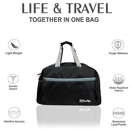 Travel Duffle Portable Bag - Black