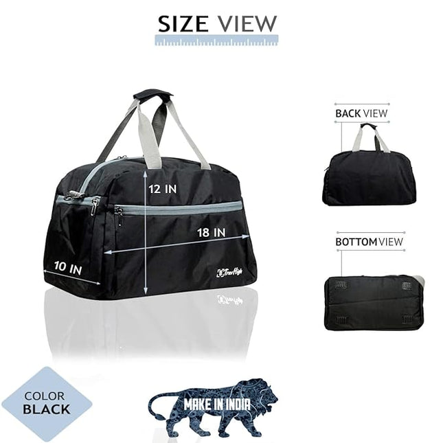 Travel Duffle Portable Bag - Black