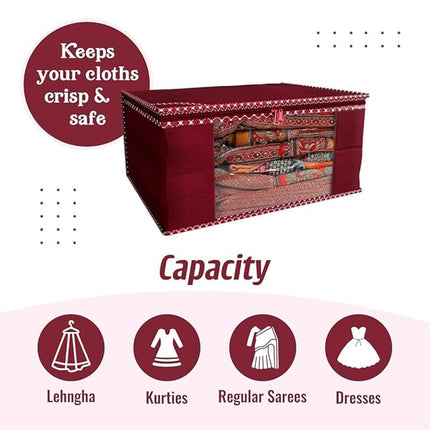 Saree Cover - Maroon