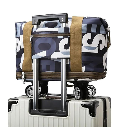 Duffle Bag with Trolley - Flower Design