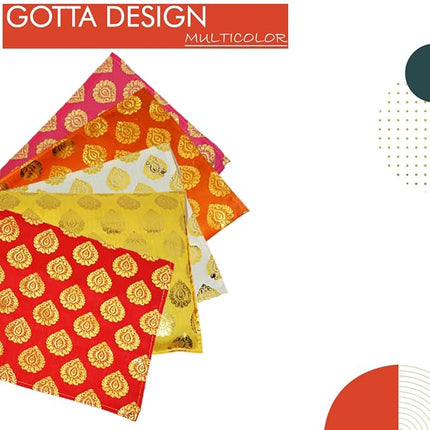 Transparent Saree Cover Bag with Gotta Design