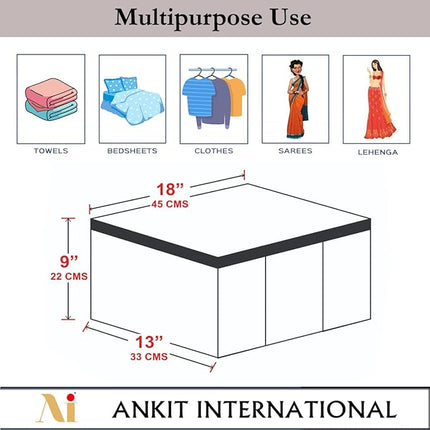 Saree Cover  with Orange/ Black Leaves Design