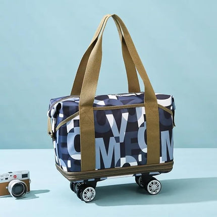 Duffle Bag with Trolley - Flower Design