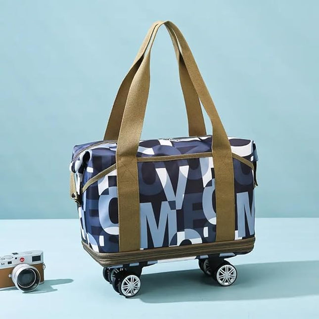 Duffle Bag with Trolley - Flower Design