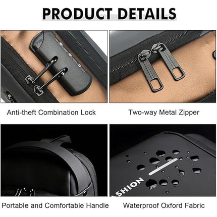 Slim Unisex Crossbody Sling Bag With USB Charging Port