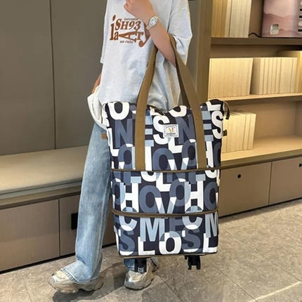 Duffle Bag with Trolley - Flower Design
