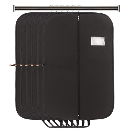 Ankit International Premium Suit Cover with Handles | Heavy Duty Garment Storage Bag with Full Zipper | Dustproof Travel Suit Cover for Coats, Blazers, Sherwanis, Sarees & Dresses Balck
