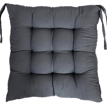Ankit International Chair Cushion with Tie Strings | Soft Cotton Seat Pad for Dining, Office, Garden & Patio Chairs | Thick Quilted Chair Cushion