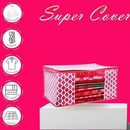Saree Cover with Paan Design
