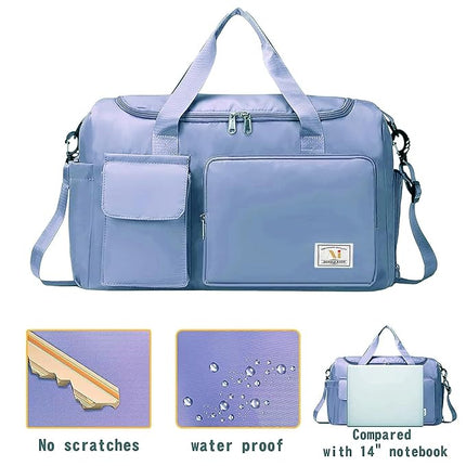 Travel Duffle Shoulder Bag - Blue