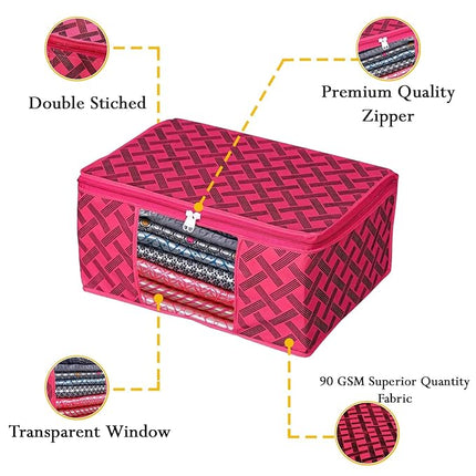 Saree Cover with Geometric Design