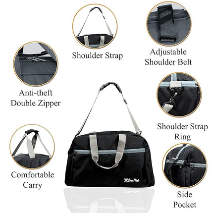 Travel Duffle Portable Bag - Black