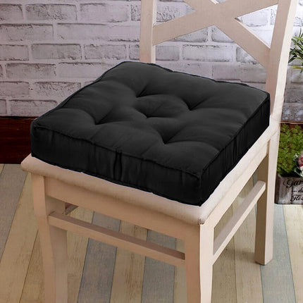 Ankit International Purple Chair Cushion | Soft Quilted Seat Pad for Dining, Office & Floor Seating | Thick Square Cushion for Home, Garden & Patio Chairs