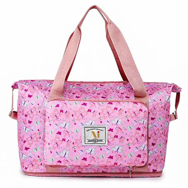 Duffle Bag with Butterfly Design