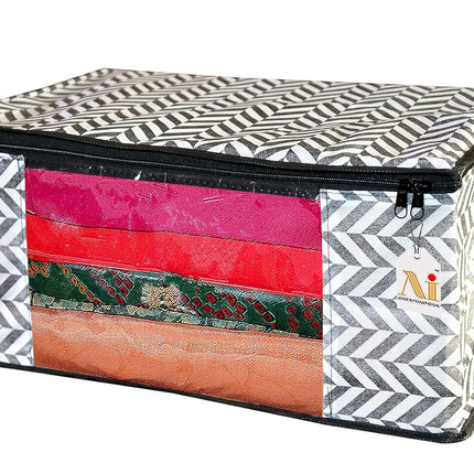 Saree Cover with Zigzag Design