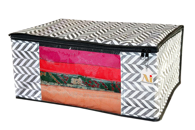 Saree Cover with Zigzag Design