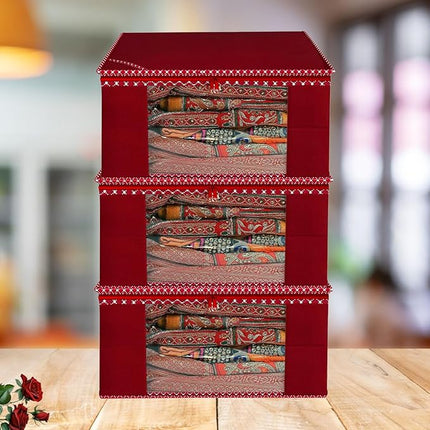 Saree Cover - Maroon