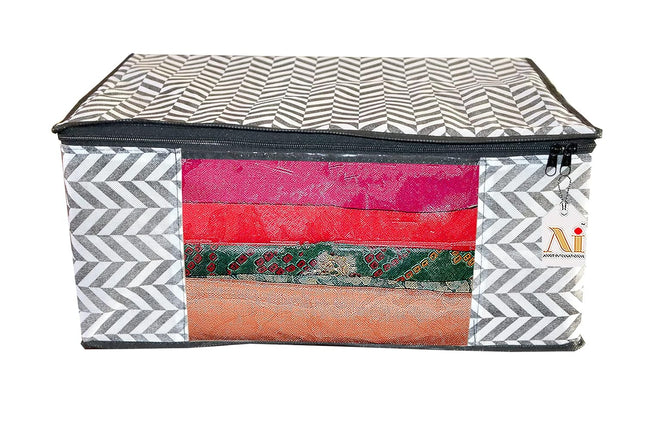 Saree Cover with Zigzag Design