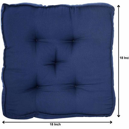 Ankit International Purple Chair Cushion | Soft Quilted Seat Pad for Dining, Office & Floor Seating | Thick Square Cushion for Home, Garden & Patio Chairs