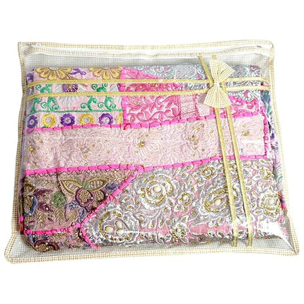 Single Saree Cover - Beige