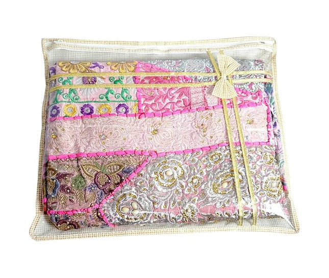 Single Saree Cover - Beige