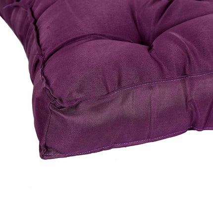 Ankit International Purple Chair Cushion | Soft Quilted Seat Pad for Dining, Office & Floor Seating | Thick Square Cushion for Home, Garden & Patio Chairs