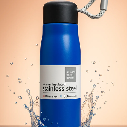 Ankit International Vacuum Insulated Stainless Steel Water Bottle | Leakproof Double Wall Thermos Flask | Hot & Cold Bottle for Office, Gym & Travel