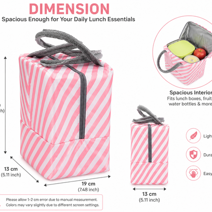Ankit International Insulated Lunch Bag – Leakproof Thermal Cooler Tote for Work, School & Travel