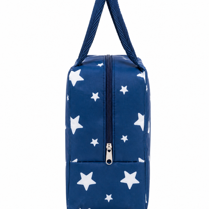 Ankit International Navy Star Print Insulated Lunch Bag – Leakproof Thermal Tote for Work, School & Travel