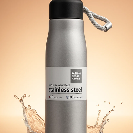 Ankit International Vacuum Insulated Stainless Steel Water Bottle | Leakproof Double Wall Thermos Flask | Hot & Cold Bottle for Office, Gym & Travel