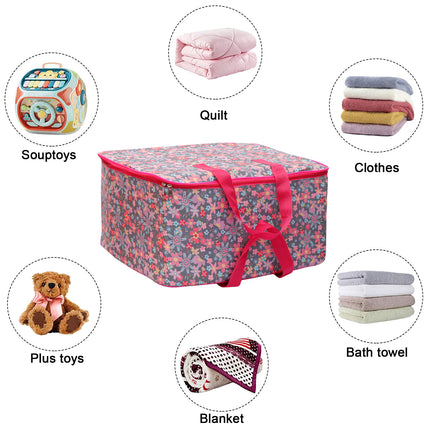 Ankit International Polyester Jumbo Saree Cover for Wardrobe Storage with Zip