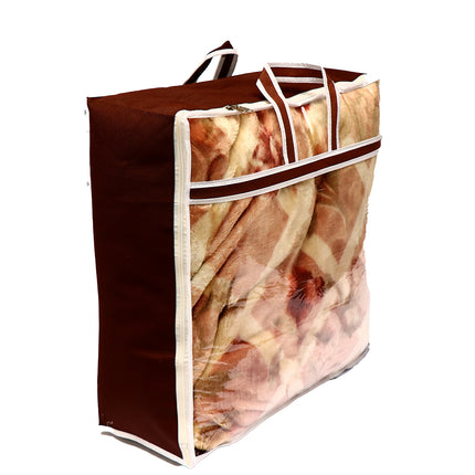 Ankit International Blanket Storage Cover – Large Foldable Blanket & Quilt Storage Bag with Transparent Window, Dustproof Wardrobe Organizer