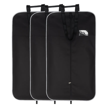 Ankit International Premium Garment Cover – Suit, Blazer, Coat & Sherwani Storage Bag with Full-Length Zipper, Carry Handles & ID Window | Travel & Wardrobe Organizer (Black)