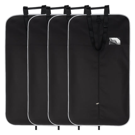 Ankit International Premium Garment Cover – Suit, Blazer, Coat & Sherwani Storage Bag with Full-Length Zipper, Carry Handles & ID Window | Travel & Wardrobe Organizer (Black)